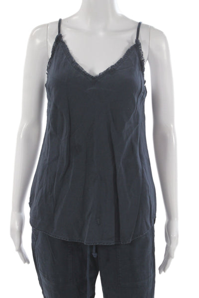 Bella Dahl Womens V Neck Sleeveless Set Blue Size S