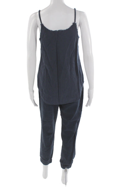 Bella Dahl Womens V Neck Sleeveless Set Blue Size S