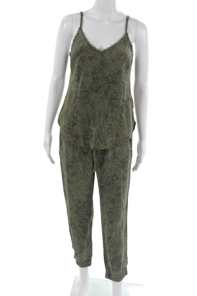 Bella Dahl Womens Sleeveless Abstract Set Green Size S
