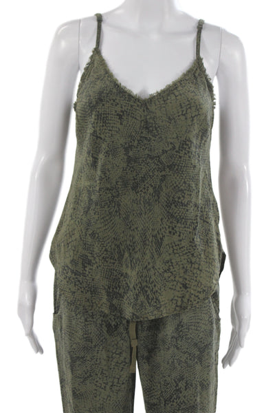 Bella Dahl Womens Sleeveless Abstract Set Green Size S