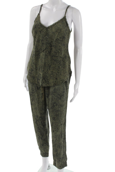 Bella Dahl Womens Sleeveless Abstract Set Green Size S