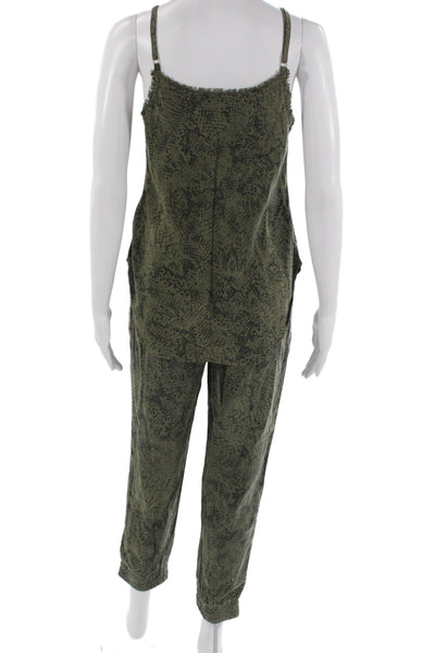 Bella Dahl Womens Sleeveless Abstract Set Green Size S