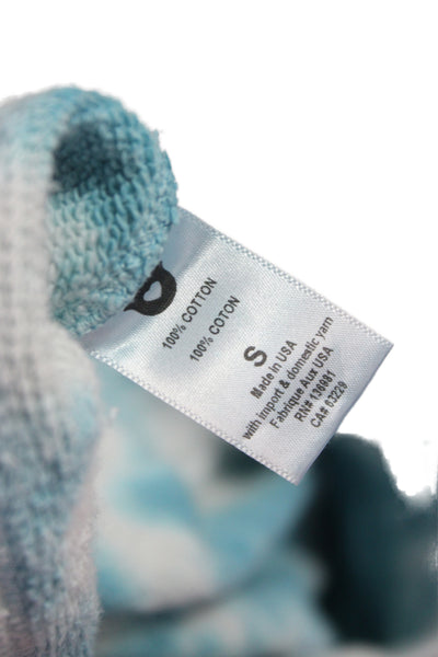 Spiritual Gangster Womens Pullover Sweatshirt Light Blue Mock Neck Size S