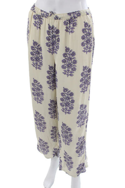 J Crew Womens Bohemian Floral Viscose Pants 26 Inseam Size S
