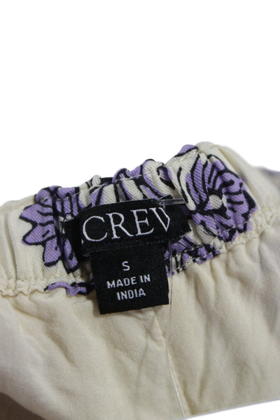 J Crew Womens Bohemian Floral Viscose Pants 26 Inseam Size S