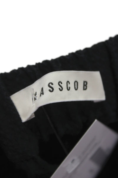 Masscob Womens Cropped Jogger Pants Black Size S