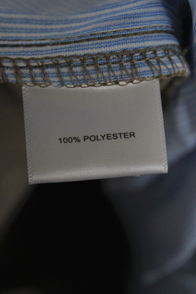 Peter Millar Mens Cropped Khakis Button Cotton Polyester Designer Size 36
