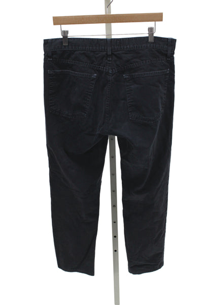 Vince Mens Dark Blue Cotton Chino Pants Button Inseam 30 Size 34