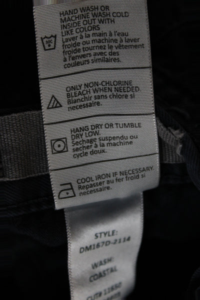 Vince Mens Dark Blue Cotton Chino Pants Button Inseam 30 Size 34