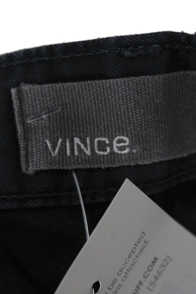 Vince Mens Dark Blue Cotton Chino Pants Button Inseam 30 Size 34