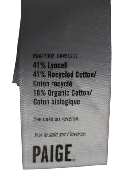 Paige Unisex Black 90s Solid Button Front Shorts Size 26