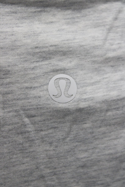 Lululemon Womens Sleeveless Basic Gray Cotton Tank Round Neck Size 4