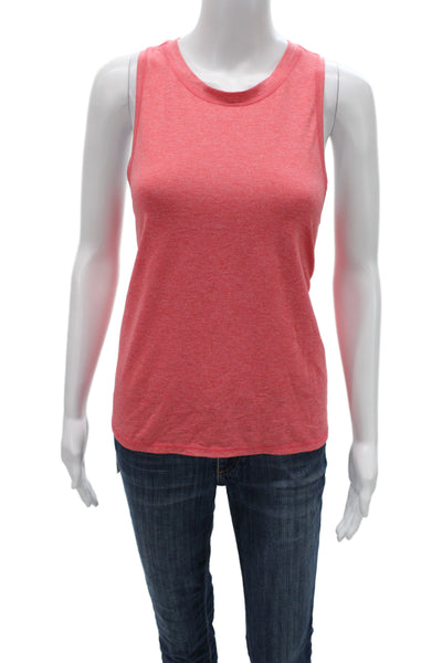 Athleta Women Pink Sleeveless Camisole Crew Neck Size M