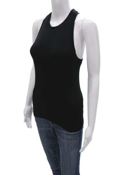 Athleta Womens Black Basic Tank Sleeveless Crew Neck Size S
