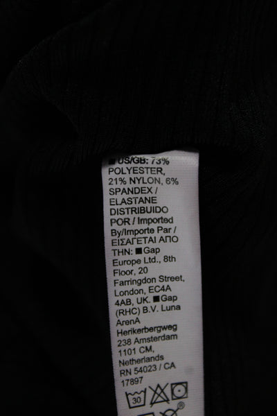 Athleta Womens Black Basic Tank Sleeveless Crew Neck Size S