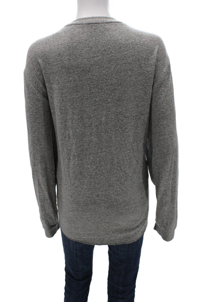 Marine Layer Mens Gray Long Sleeve Button Up Shirt Fall Size M