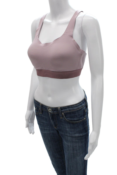 Lululemon Womens Activewear Bra Top Purple Scoop Neck Sleeveless Size M