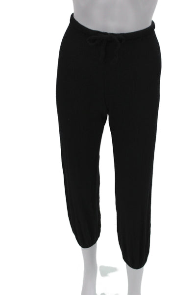Eberjey Women Black Jogger Sweatpants Petite Size S