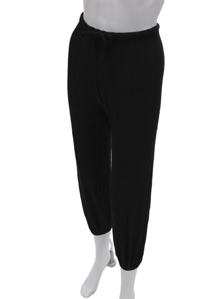 Eberjey Women Black Jogger Sweatpants Petite Size S