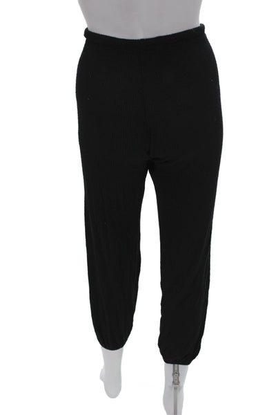 Eberjey Women Black Jogger Sweatpants Petite Size S