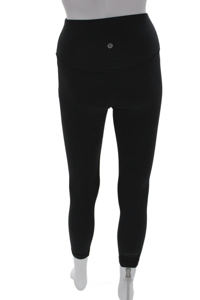 Lululemon Women Ankle Black Spandex Leggings Size 6