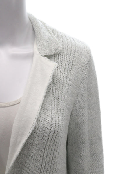 Amina Rubinacci Unisex Cardigan Gray Cotton Long Sleeve Designer Size 44