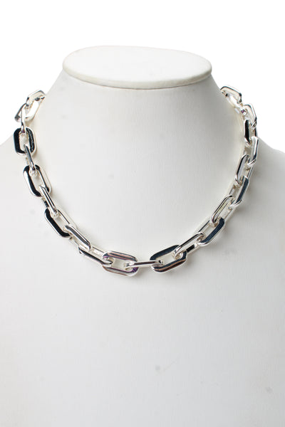 Jenny Bird Womens Silver Tone Toni Chain Necklace 18"