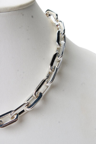 Jenny Bird Womens Silver Tone Toni Chain Necklace 18"