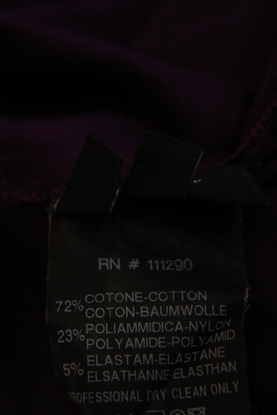 Derek Lam Womens A-Line Fit and Flare Purple V-Neck Sleeveless Dress Size 6