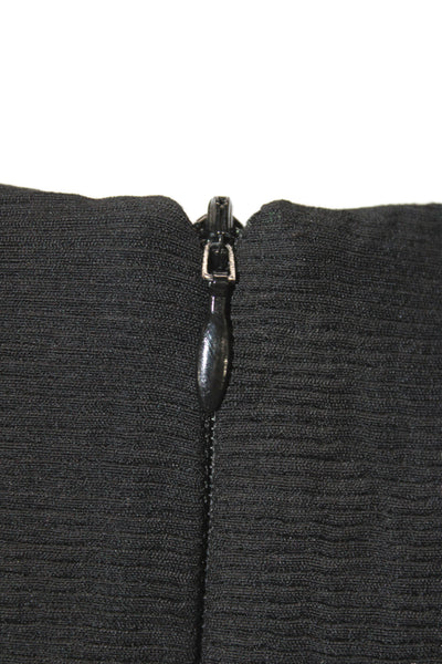 Sandro Womens Mini Shift Dress Black Lace Up Size 34