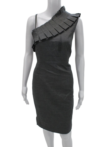 Ted Baker London Women Bodycon Sheath Dress Dark Gray Size 3