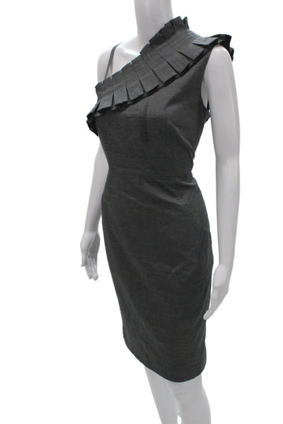 Ted Baker London Women Bodycon Sheath Dress Dark Gray Size 3