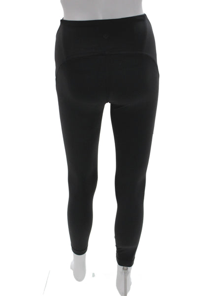 Lululemon Women Black Nylon Ankle Leggings Solid Fall Size 4