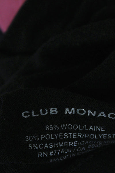 Club Monaco Unisex Black Turtleneck Pullover Sweater Wool Cashmere Size XS