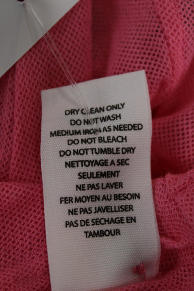 Ulla Johnson Womens Basic Pink Cotton Long Sleeve Button Up Top Size 0P