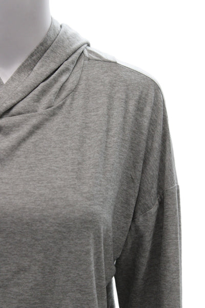 Beyond Yoga Women Wrap Hoodie Gray Long Sleeve Size S