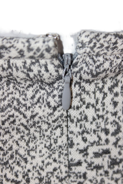 Calvin Klein Women Straight Pencil Gray Geometric Knee Length Skirt Size 10