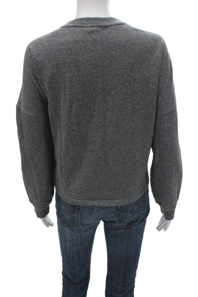 Calvin Klein Unisex Pullover Sweatshirt Dark Gray Crew Neck Long Sleeve Size XL