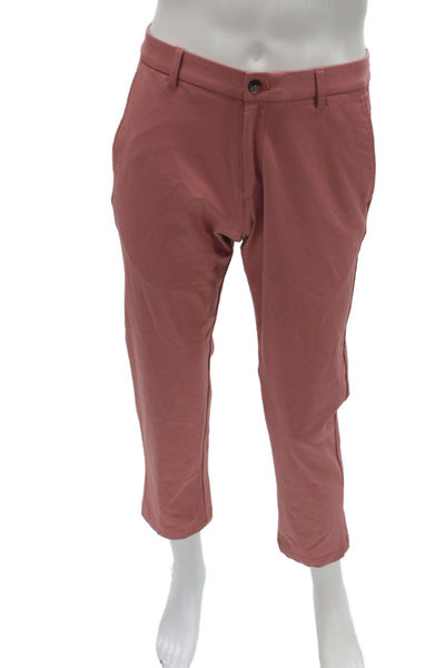 Lauren Ralph Lauren Mens Cropped Chino Pants Pink Size 30