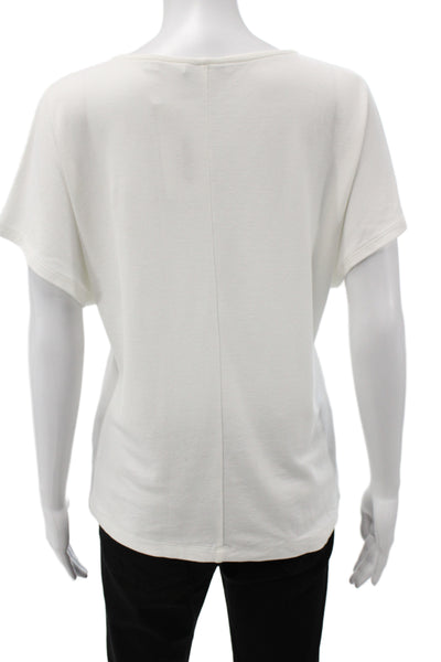 Vince Womens Basic V-Neck Cotton Short Sleeve T-Shirt Petite Size S