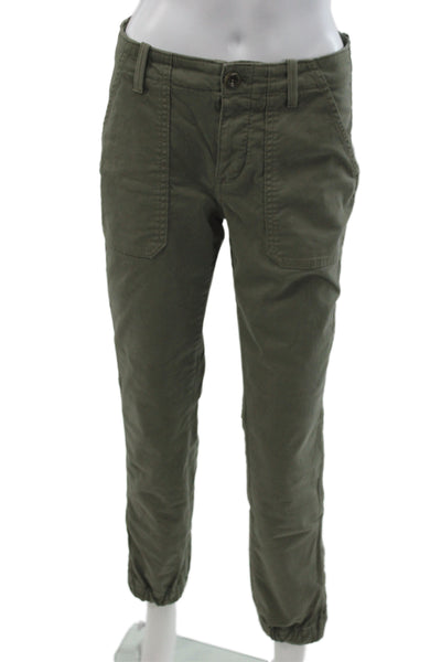 Banana Republic Women Green Ankle Jogger Pants Size 2