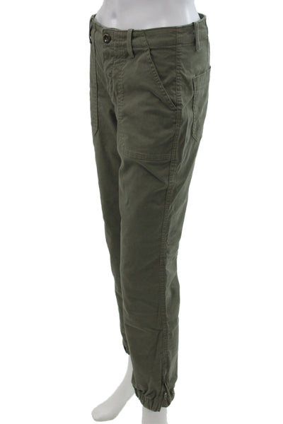 Banana Republic Women Green Ankle Jogger Pants Size 2