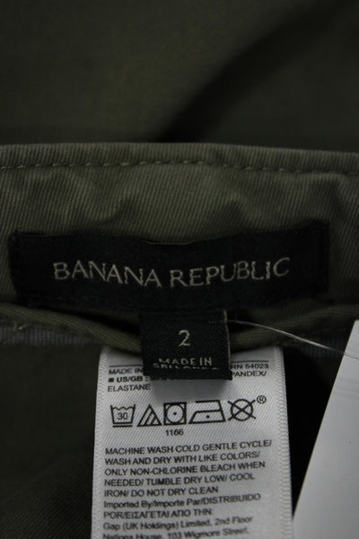 Banana Republic Women Green Ankle Jogger Pants Size 2