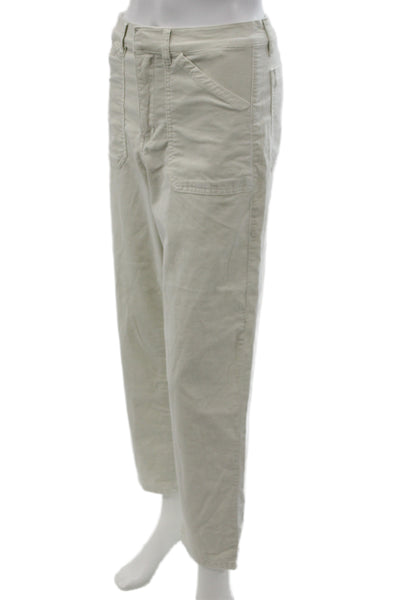 Splendid Womens Petite Cropped Chino Pants Beige Size XS