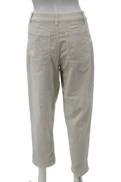 Splendid Womens Petite Cropped Chino Pants Beige Size XS