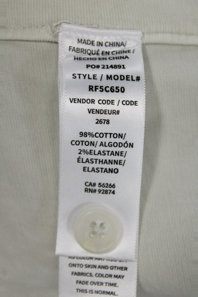Splendid Womens Petite Cropped Chino Pants Beige Size XS
