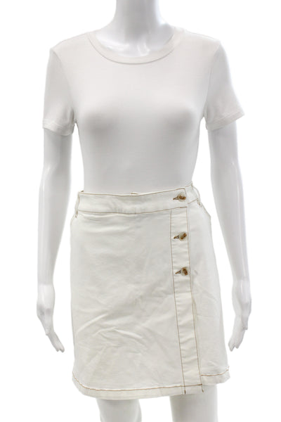 Renuar Women Mini Skort White Plus Size 2XL