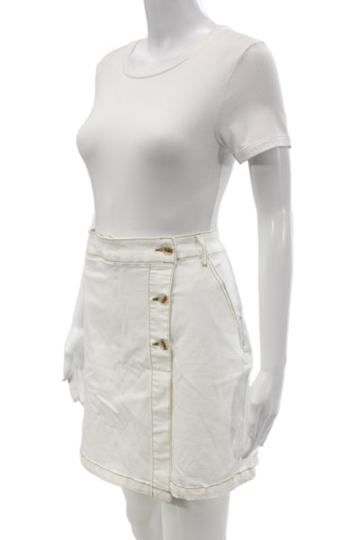 Renuar Women Mini Skort White Plus Size 2XL