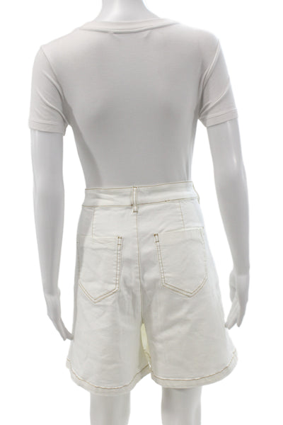 Renuar Women Mini Skort White Plus Size 2XL