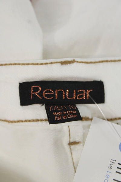 Renuar Women Mini Skort White Plus Size 2XL